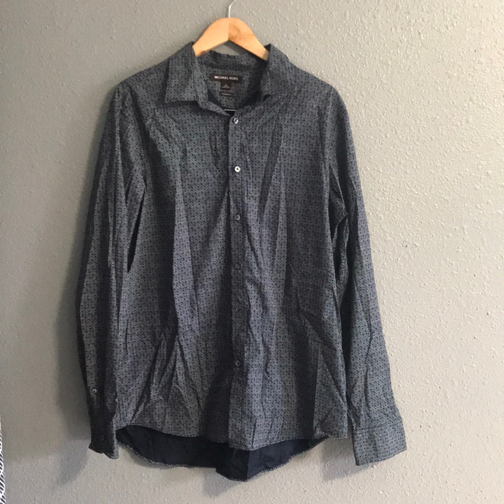 Men Button Up Michael Kors long sleeve shirt